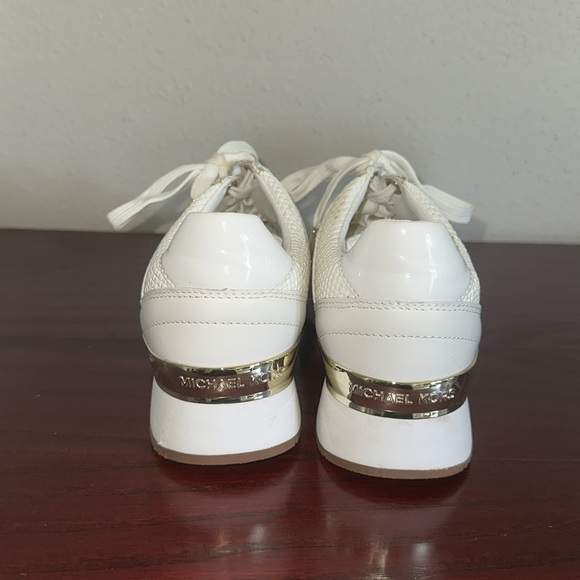 Michael Kors White Woven Sneakers - Picture 6 of 9